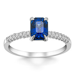 1,45 Karat Safir Pırlanta Yüzük